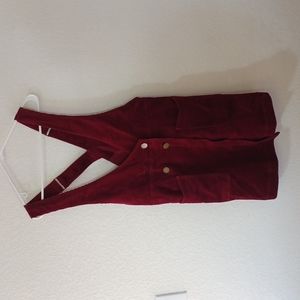 Free people size 12 burgandy corduroy dress